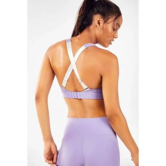 Fabletics Zoe High Impact Sports Bra IV in Lavender Purple XL - Picture 2 of 5